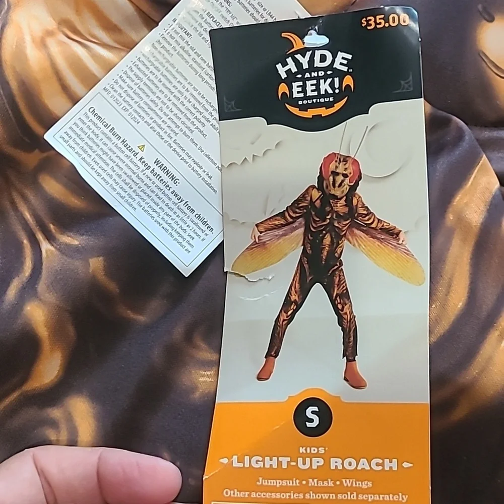 Hyde & EEK Light up Roach Halloween Bug Costume Small